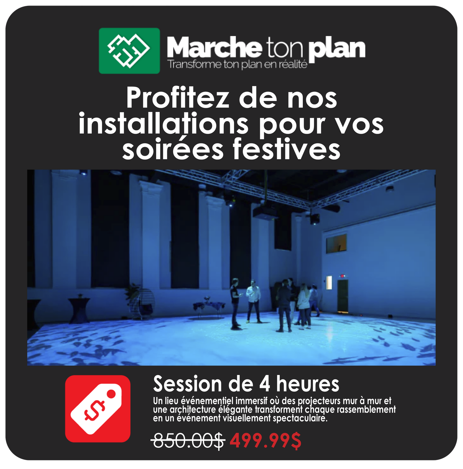 Marche ton plan - Session soirée événement 4 heures